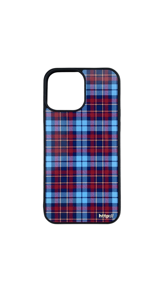 Blue & Red Tartan Case