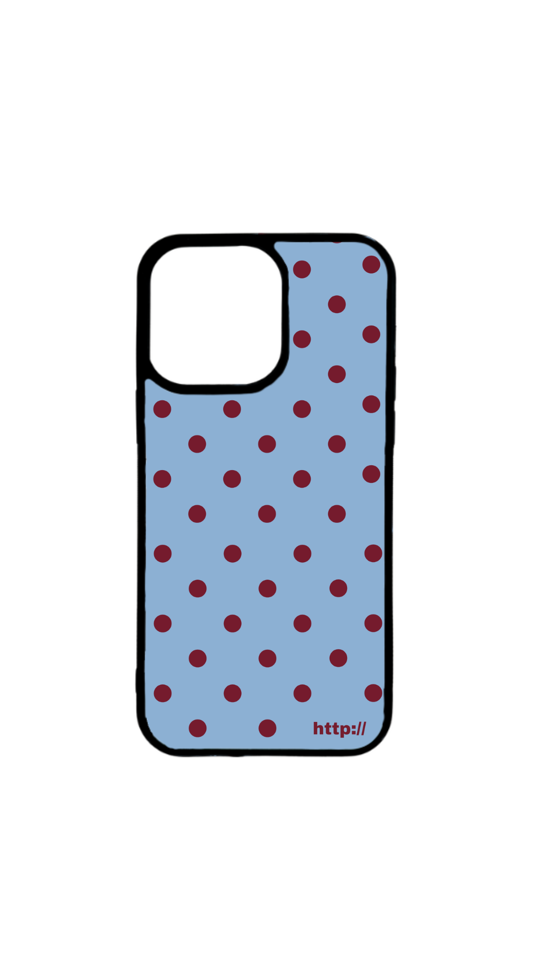 Blue Polka Case